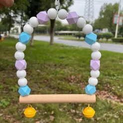 DTOPBUYAGE - Jouet balançoire perroquet clochette exercice durabl