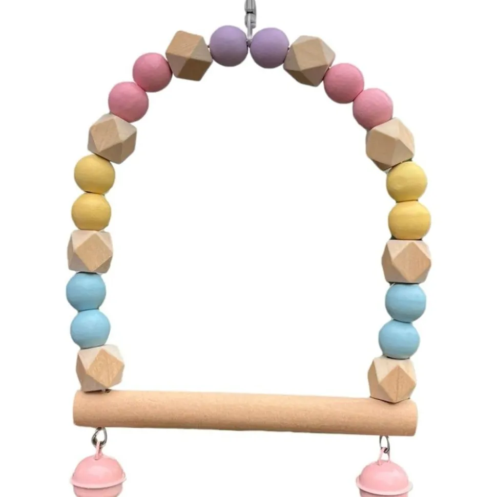 DTOPBUYAGE - Jouet balançoire perroquet clochette exercice durabl