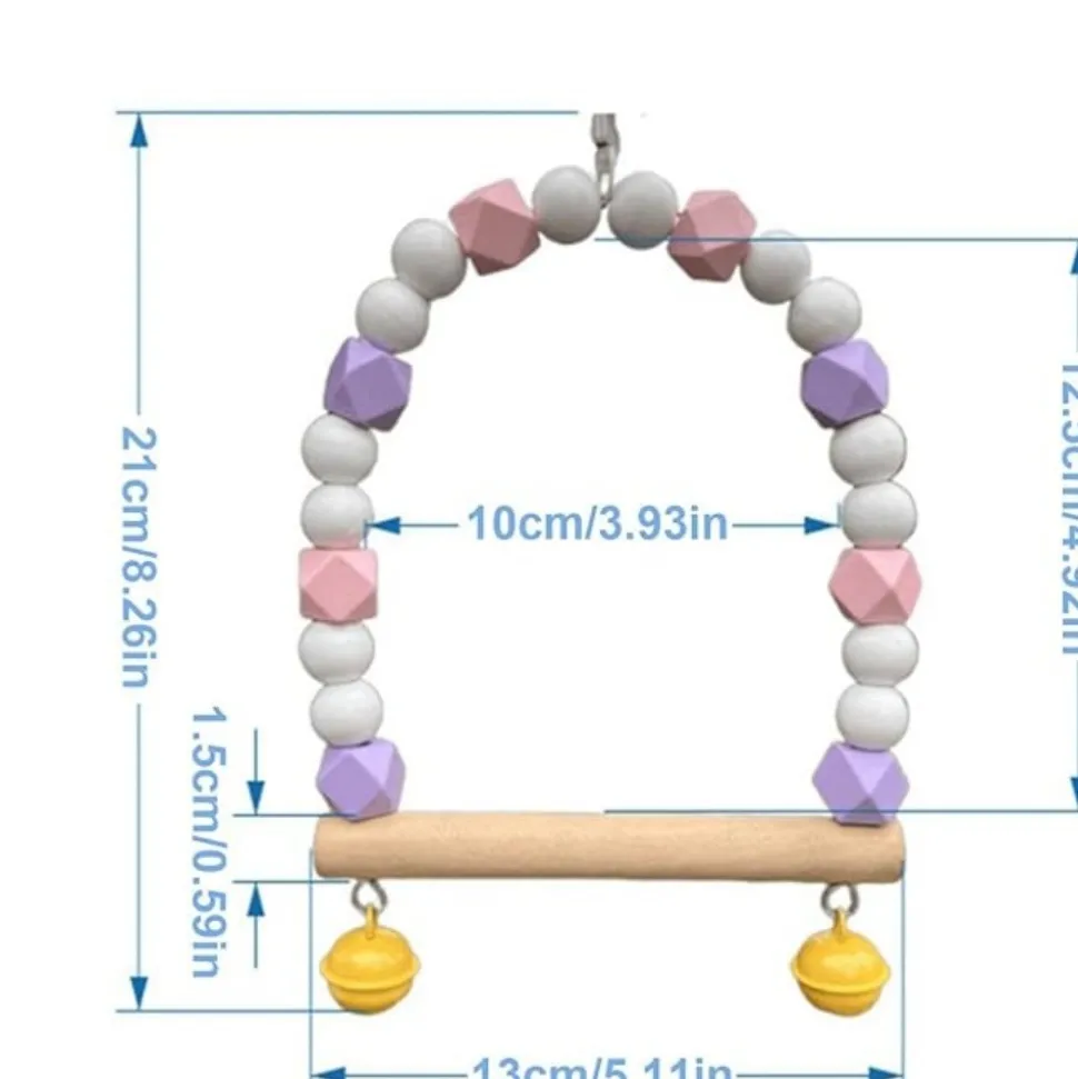 DTOPBUYAGE - Jouet balançoire perroquet clochette exercice durabl
