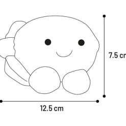 DTOPBUYAGE - Jouet chien citron jaune latex couineur 12,5x14x7,5cm
