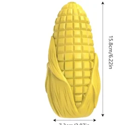 DTOPBUYAGE - Jouet couineur caoutchouc bâton maïs pour chiots et chiens moyens grands