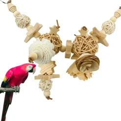 DTOPBUYAGE - Jouet naturel suspension perroquet