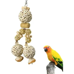 DTOPBUYAGE - Jouet naturel suspension perroquet