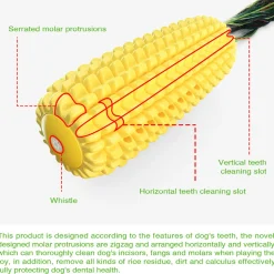 DTOPBUYAGE - Jouets de mâche pour chien en forme de maïs