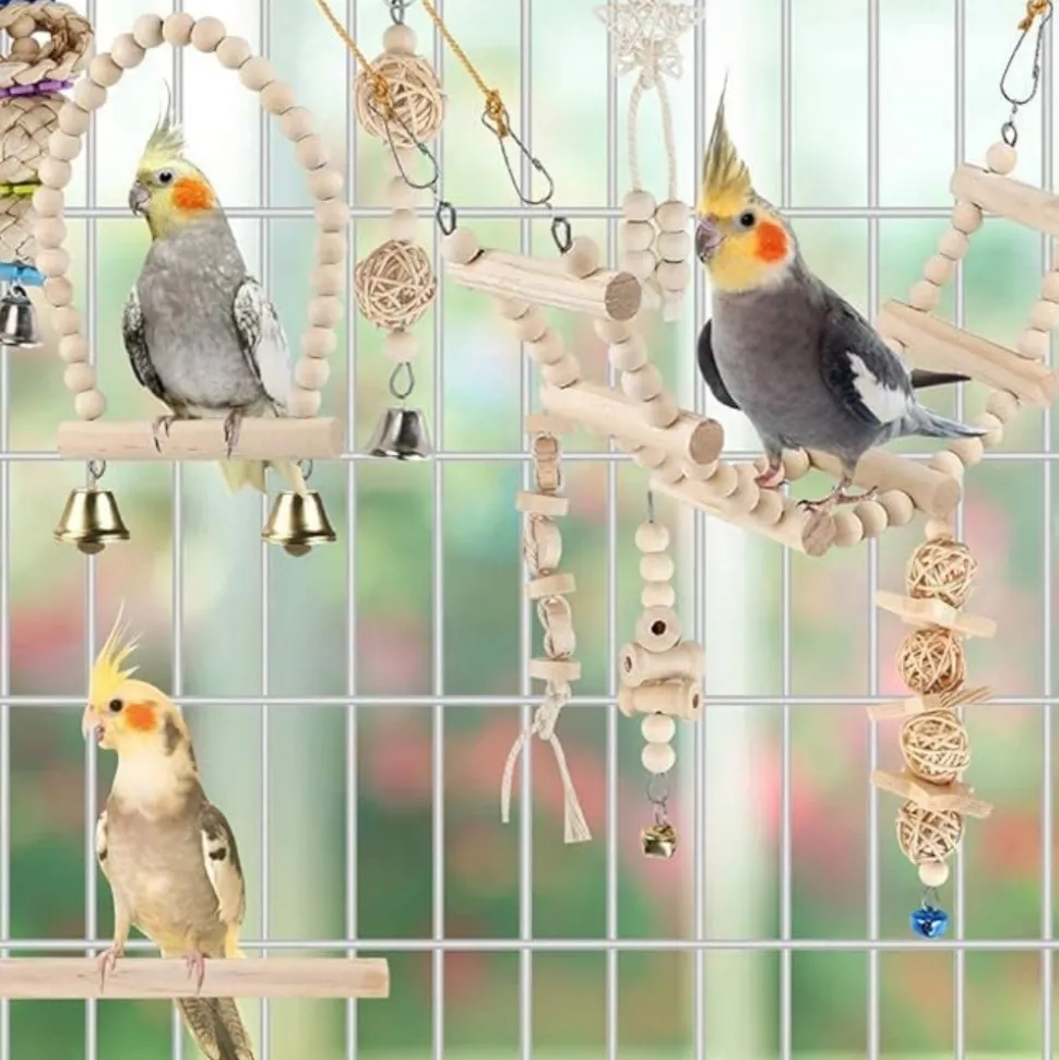 DTOPBUYAGE - Jouets et accessoires pour cage d'oiseaux
