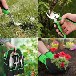 DTOPBUYAGE - Kit d'outils de jardinage 3 - pièces jaune dtopbuyage