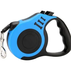 DTOPBUYAGE - Laisse rétractable 5m bleue pour chien