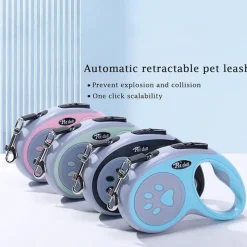 DTOPBUYAGE - Laisse rétractable 5 m pour chiens petit moyen taille noir