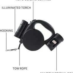 DTOPBUYAGE - Laisse télescopique 5 m pour chien de compagnie