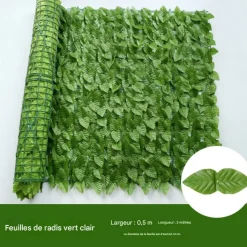 DTOPBUYAGE - Lierre artificiel pour décoration extérieure feuilles de pothos dtopbuyage