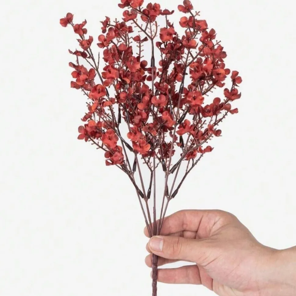 DTOPBUYAGE - Lot de 10 fleurs d'automne artificielles de gypsophila pour diverses décorations dtopbuyage