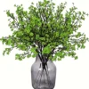 DTOPBUYAGE - Lot de 10 fleurs artificielles de gypsophila vert pour diverses décorations dtopbuyage
