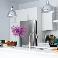 DTOPBUYAGE - Lot de 10 fleurs d'automne artificielles de gypsophila pour diverses décorations violet dtopbuyage