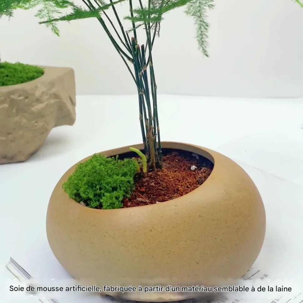 DTOPBUYAGE - Mousse artificielle pour décoration de jardin pack de 2 dtopbuyage