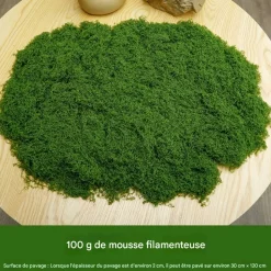 DTOPBUYAGE - Mousse artificielle pour décoration de jardin pack de 2 dtopbuyage