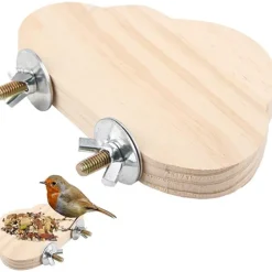 DTOPBUYAGE - Perchoir en bois pour cage d'oiseaux jouet