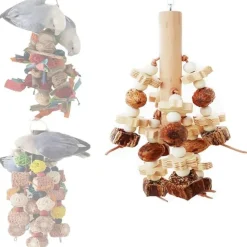 DTOPBUYAGE - Pierre volcanique jouet mâcher perruche