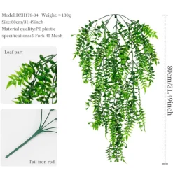 DTOPBUYAGE - Plantes artificielles - tiges de fougères et de feuilles persanes pour mur type d - dtopbuyage