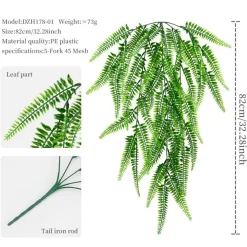 DTOPBUYAGE - Plantes artificielles - tiges de fougères et de feuilles persanes pour mur type a - dtopbuyage