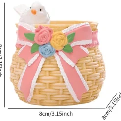 DTOPBUYAGE - Pot de fleurs en résine boucle design