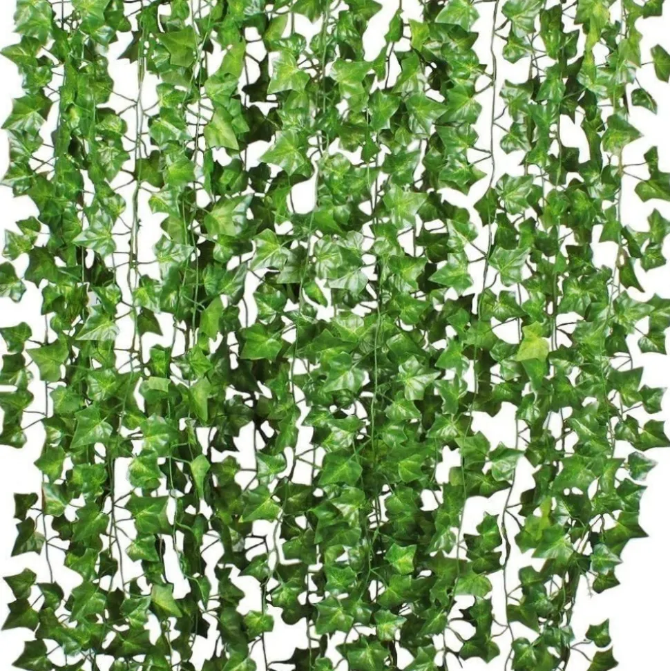 DTOPBUYAGE - Rameaux de lierre artificiels et feuilles fausses pour décoration suspendue dtopbuyage