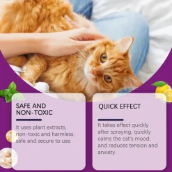 DTOPBUYAGE - Spray d'apaisement pour chat, 60 ml - dtopbuyage