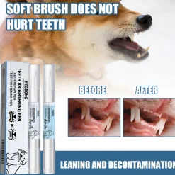 DTOPBUYAGE - Stylo de nettoyage dentaire pour animaux de compagnie, pour chiens et chats - dtopbuyage