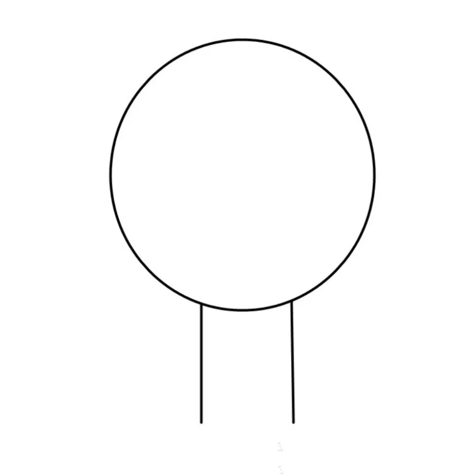 DTOPBUYAGE - Supports de treillis en fer circulaires pour plantes grimpantes dtopbuyage