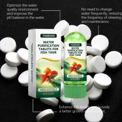 DTOPBUYAGE - Tablettes nettoyantes d'eau pour aquarium, 35 tablettes - dtopbuyage