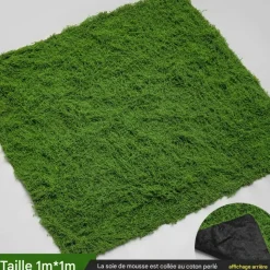 DTOPBUYAGE - Tapis de gazon artificiel 1m x 1m pour décoration de jardin dtopbuyage