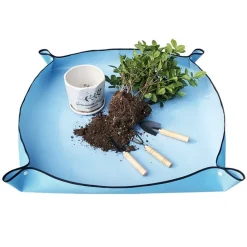 DTOPBUYAGE - Tapis de rempotage pour le jardinage bleu, 75cmx75cm dtopbuyage