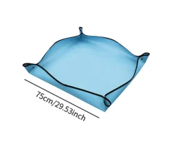 DTOPBUYAGE - Tapis de rempotage pour le jardinage bleu, 75cmx75cm dtopbuyage