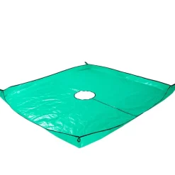 DTOPBUYAGE - Tapis pour collecter les feuilles tombées en jardinage 200 x 200 cm, ouverture 60 cm dtopbuyage