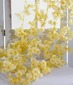 DTOPBUYAGE - Vigne de fleurs de cerisier artificielles pour décor intérieur et masquer les tuyaux champagne dtopbuyage