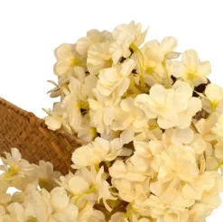 Dtopbuyage - vigne de fleurs de cerisier artificielles champagne - 2 pièces