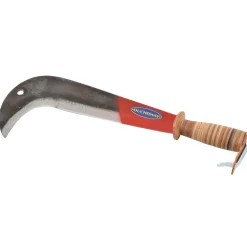 DUCHESNAY - Serpe italienne en acier trempé avec poignée cuir - L42 cm