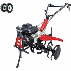 DUNSCH - Motoculteur thermique avec roues pneumatiques travail 102cm vitesses 2av-1ar lea le42212-97w21