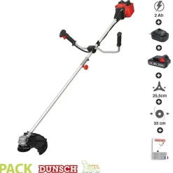 DUNSCH - Pack coupe bordure sans fil batterie 20v et chargeur dunsch du22040bp