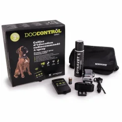 DYNAVET / EFFITEK / ABOISTOP - Collier éducateur anti-aboiement à spray pour chiens avec une télécommande multifonctions