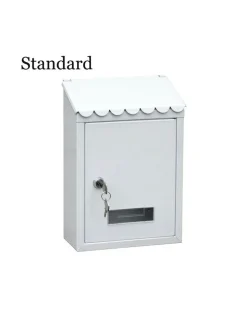 EDM - Boîte aux lettres murale en acier blanche - edm