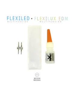 EDM - Kit raccordement tube flexilux/flexiled 2 voies edm