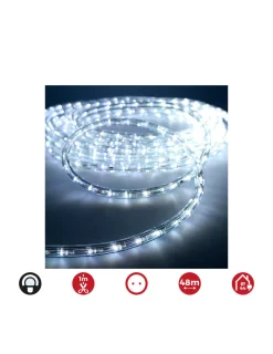 EDM - Tube flexiled 2 voies fix 48m. 30 leds/m blanc froid (usage int. Ext.)