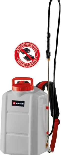 EINHELL - Pulvérisateur dorsal sans fil ge-ws 18/150 li - capacité 15 l - débit 102 l/h - sans batterie