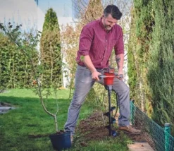 EINHELL - Tarière sans fil power x-change ge-ea 18/150 li bl-solo - sans batterie ni chargeur