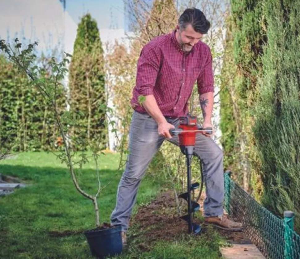 EINHELL - Tarière sans fil power x-change ge-ea 18/150 li bl-solo - sans batterie ni chargeur