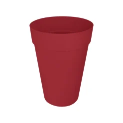 ELHO - Pot Loft rond haut, coloris rouge théâtre - D.42xH.56cm