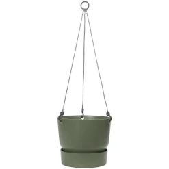 ELHO - Pot suspension Greenville rond en plastique vert - D.23,9 cm