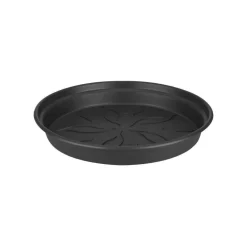 ELHO - Soucoupe Green Basics ronde en plastique noir - D.33,6 cm