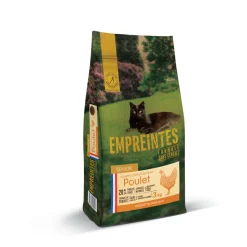 EMPREINTES - Croquettes pour Chat senior au poulet sans céréales 3kg