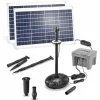 ESOTEC - Kit pompe de bassin solaire esotec 70/2800 led avec accumulateur life 12,8v/12ah 101940
